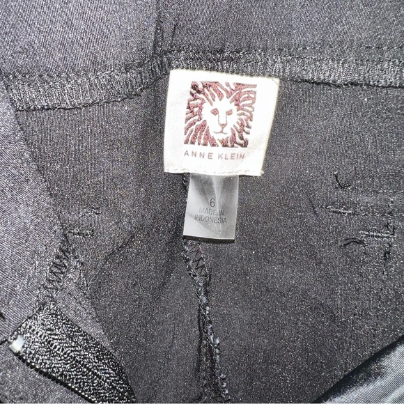 ANNE KLEIN Women’s Black Viscose Blend 4 Pocket Pants Size 6 NWOT - Picture 9 of 12